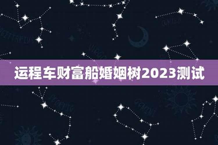 婚姻树财富船运程车测试免费2022年