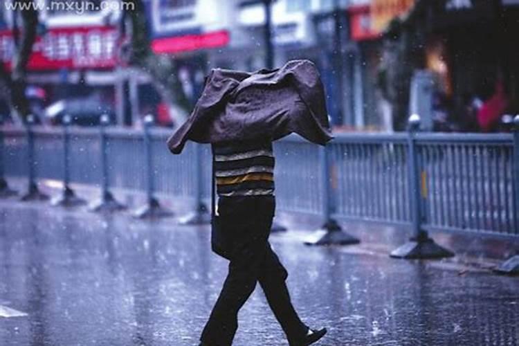 梦见被雨淋怎么回事