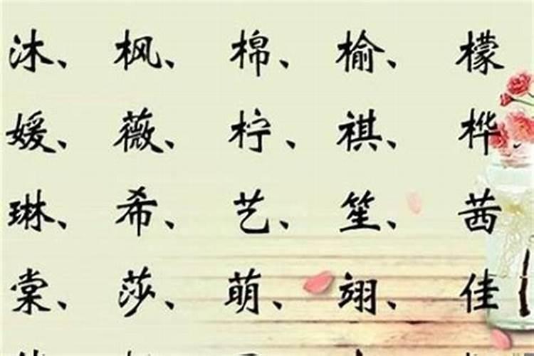 八字带火和木的名字