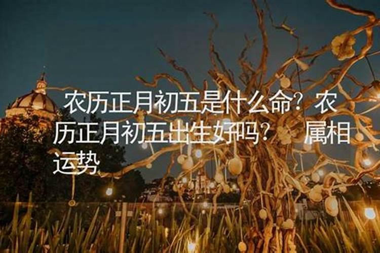 阴历正月初五的命运