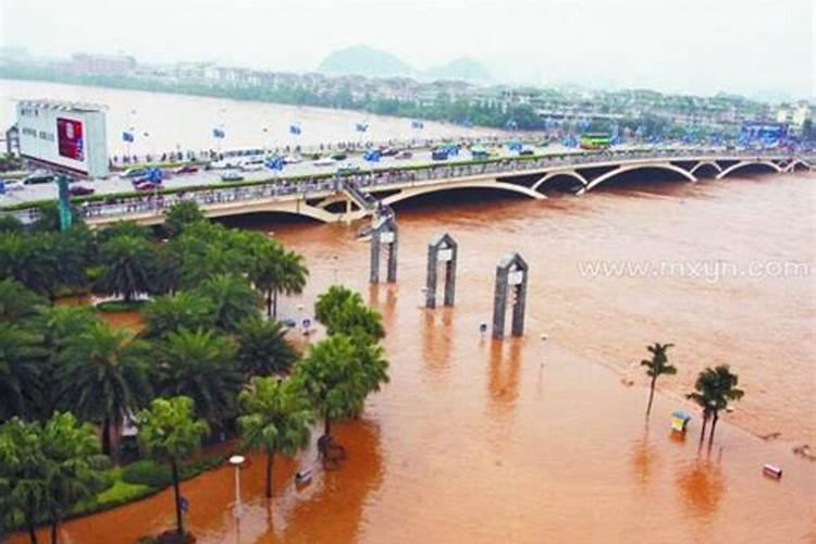 梦见下大雨水好洪