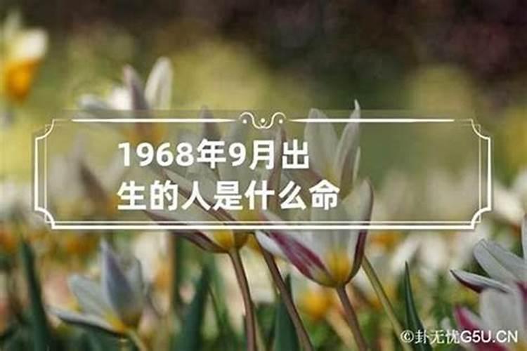 1968年九月初九什么命