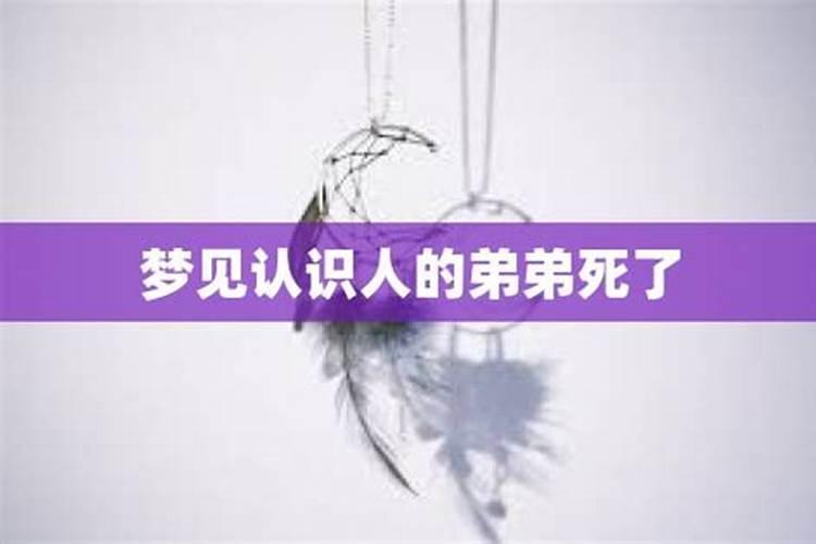 梦见弟弟死了又没死什么意思