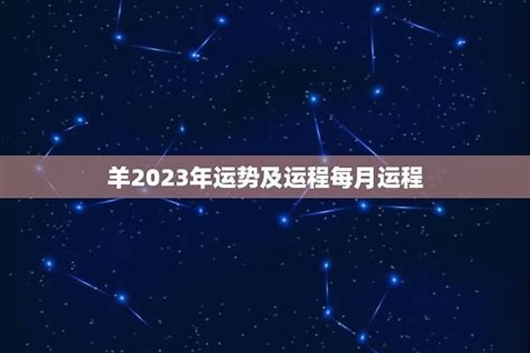 属羊人2023年每月运势