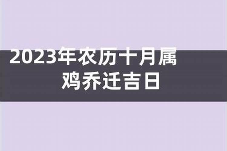 属鸡十月初九运程如何样