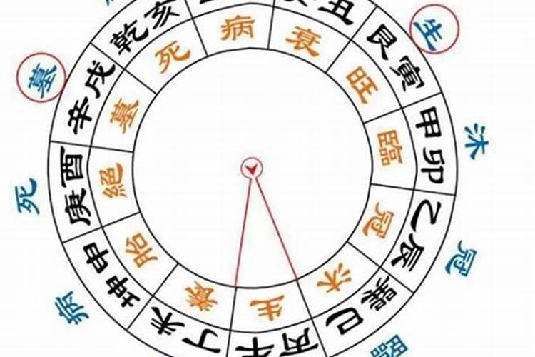 八字排盘衰病死绝墓