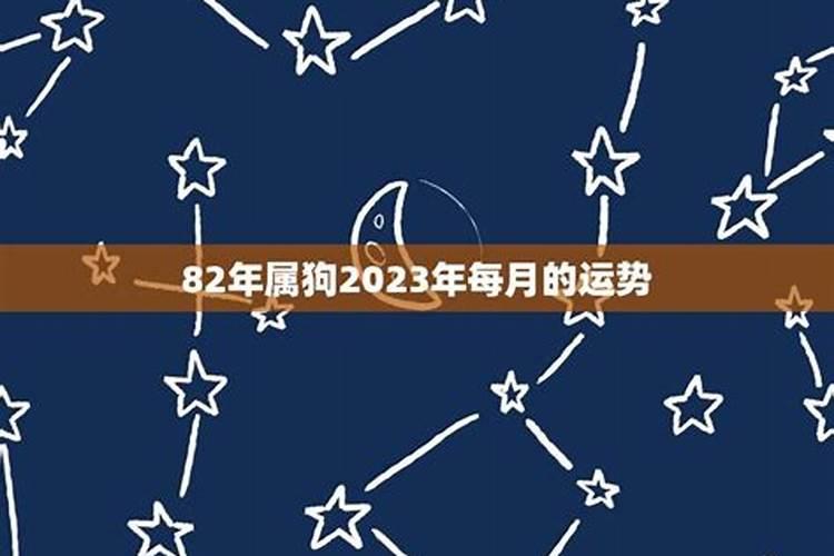 82年的狗2023年4月运势如何