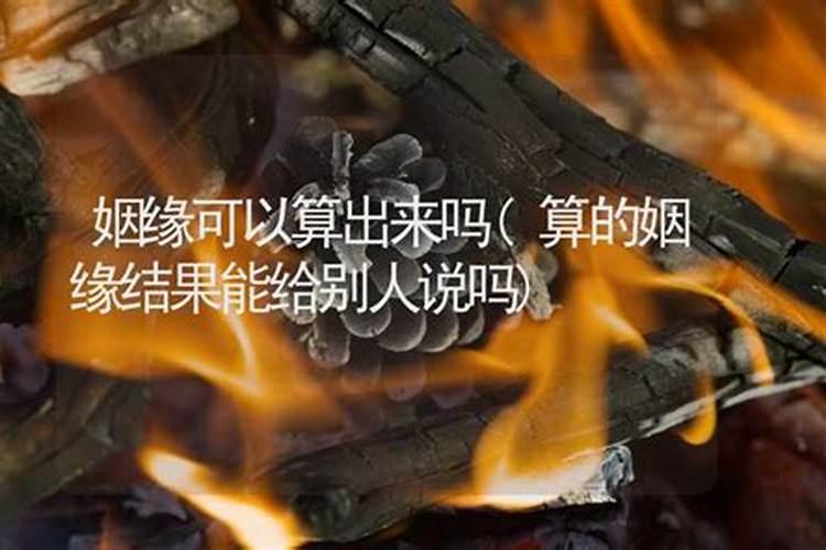 可以算出自己的姻缘吗