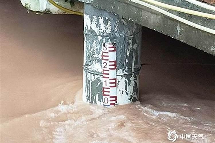 梦见下大雨河里的水涨很高