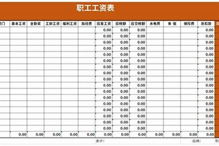 梦见自己的工资表