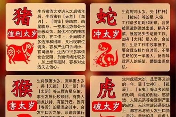 2019年犯太岁属相的弊端