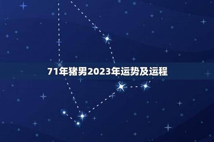 71年猪2023年运势