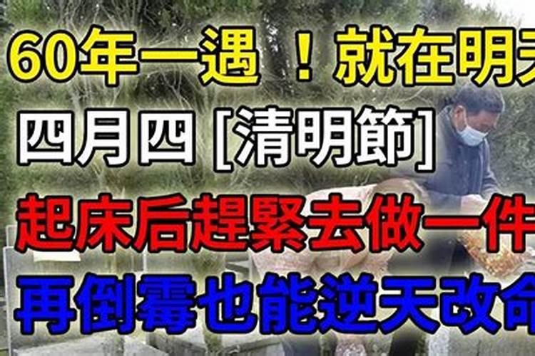 清明节散霉运