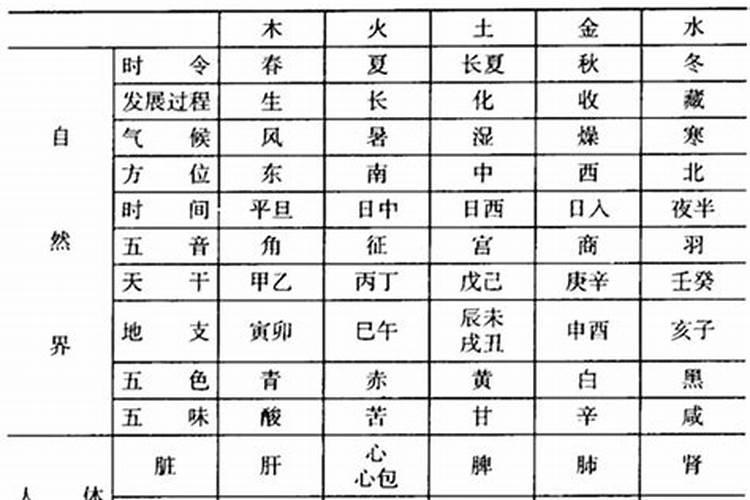 五行属性查询