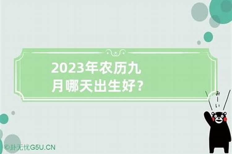 农历的九月初九是哪一天出生