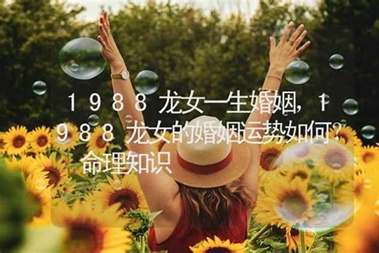 1988年龙女一生的运势