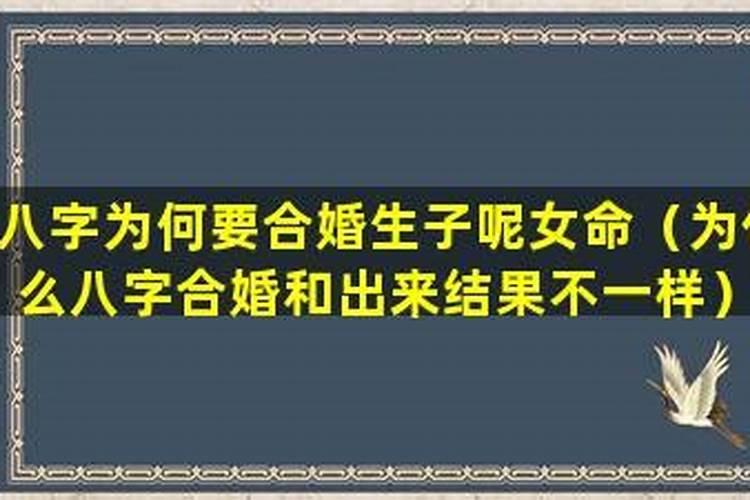 什么样的八字才能合婚