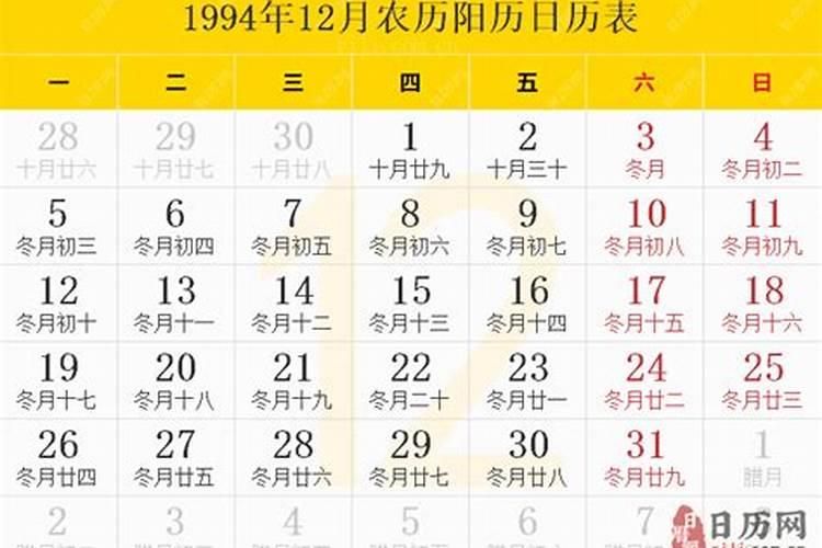 1994年农历11月12出生的运势