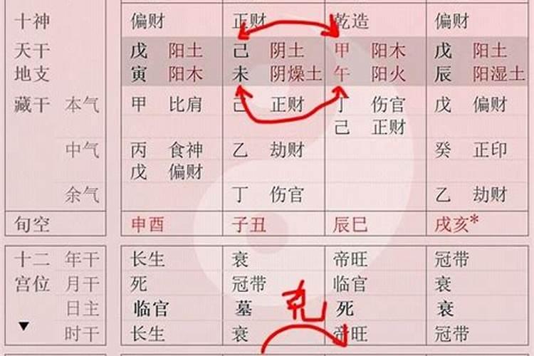 八字中两柱天地合