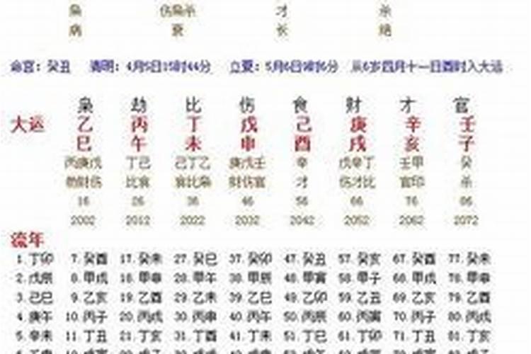 子时在八字里是哪两个字