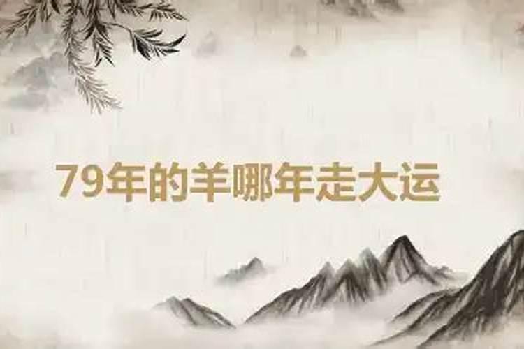 羊人哪一年走大运属羊人未来十年运