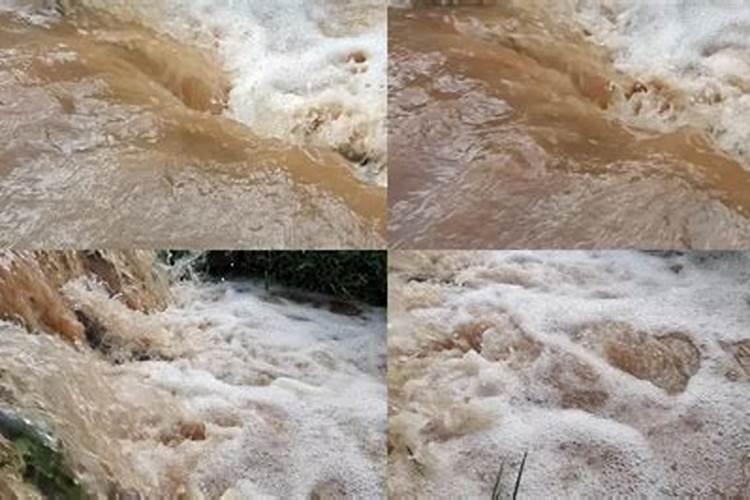 梦见大雨,河水上涨了