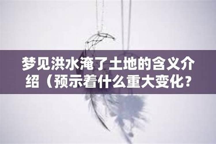 梦见水淹了预示着什么？