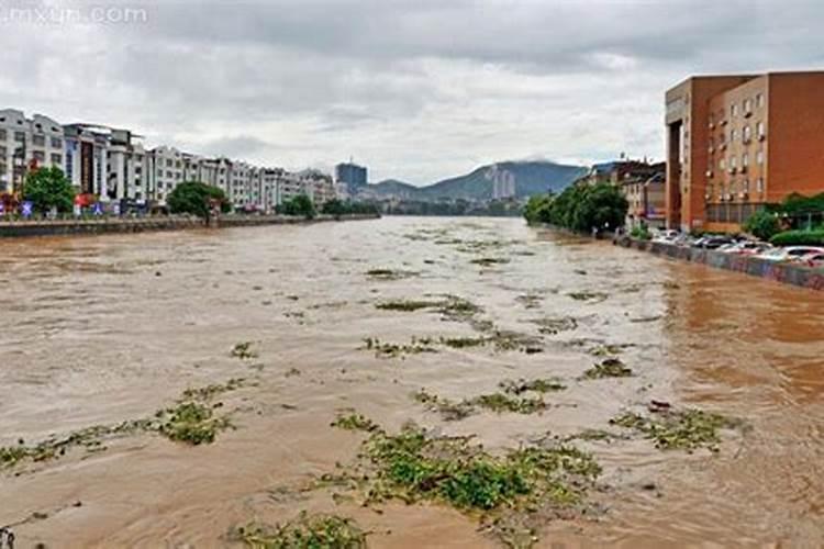 梦见下大雨了发洪水