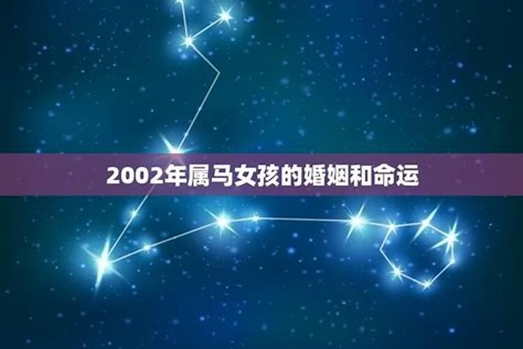 2002年属马的婚姻命运财运如何