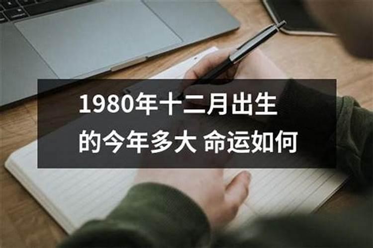 1980年出生的人今年运势怎样