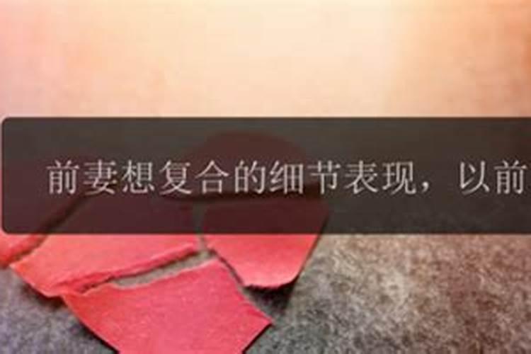 梦见前妻想复合是什么意思