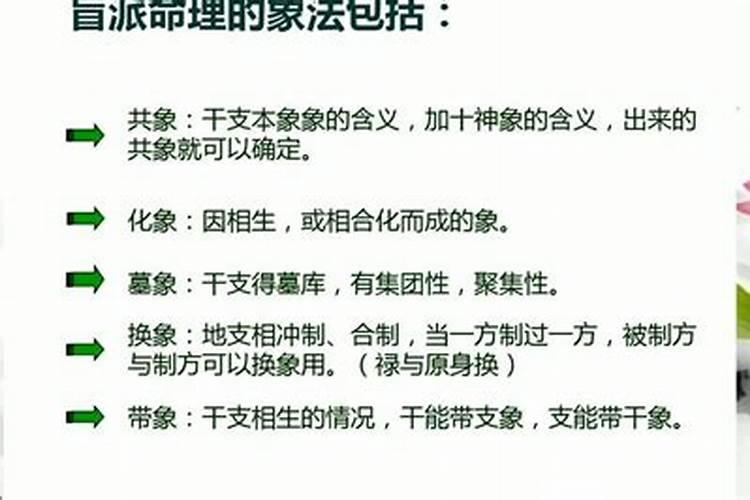 盲派批八字的象法是什么