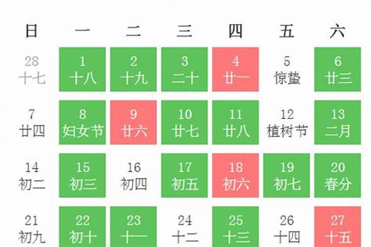 2023年动土吉日3月