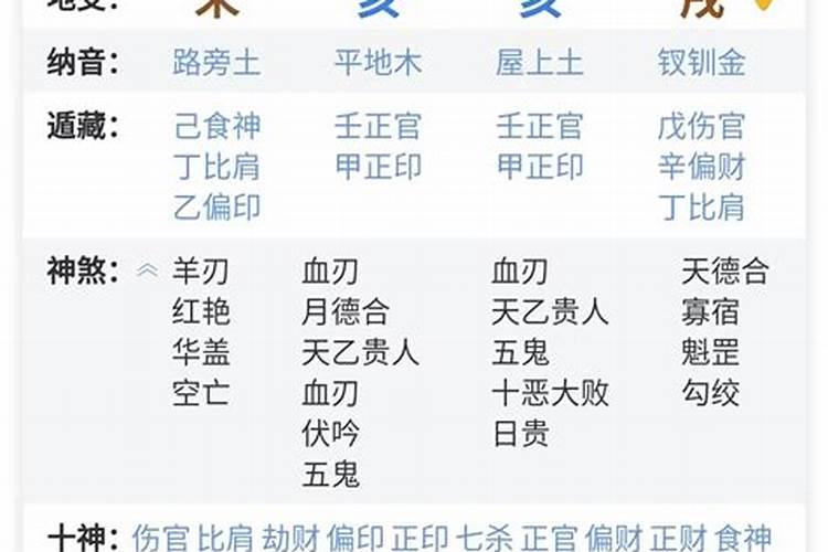 八字排盘界面怎么看