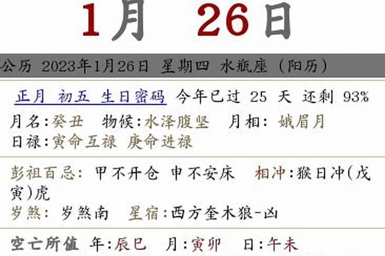 正月初五公历什么时候过生日