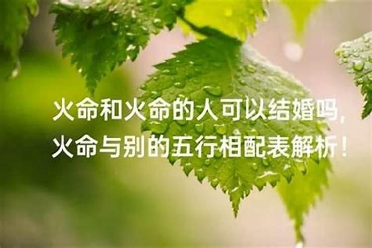 土命和火命的人合婚吗