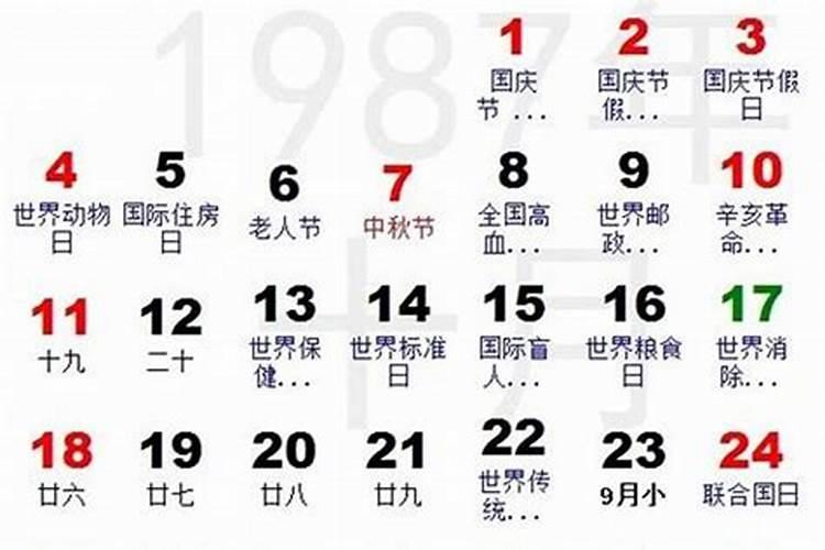 1987年11月9今年运势