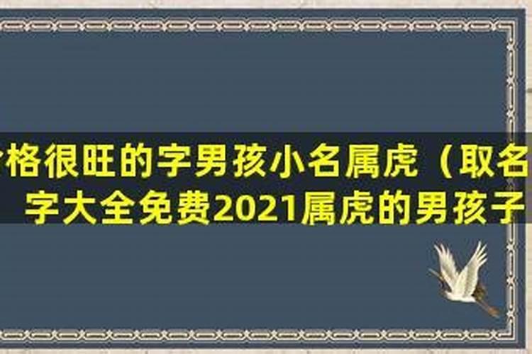 男孩名字大全2021属虎