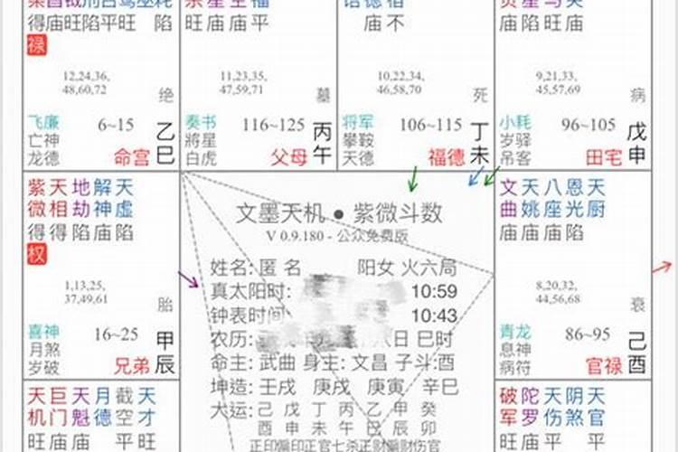 紫薇生辰八字免费的