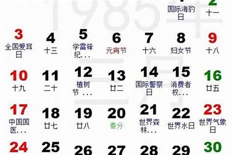 1991年3月15日什么星座农历