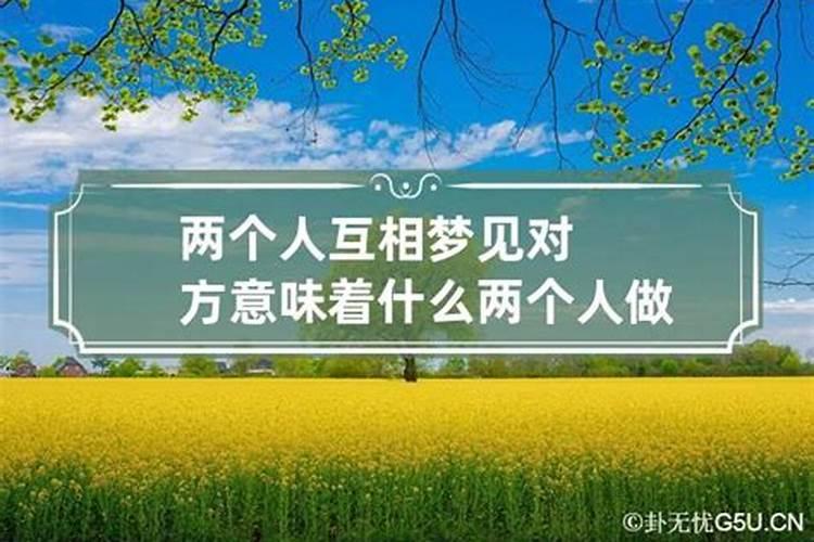 两个人互相想着对方会梦到对方吗