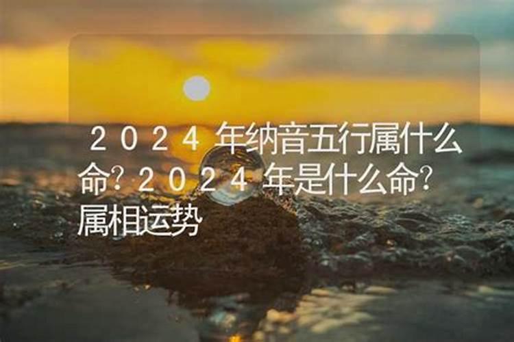 2024年是什么命？