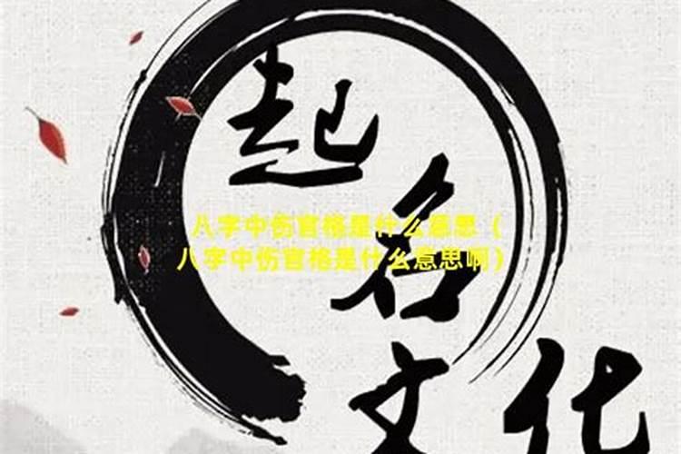 八字排盘伤官什么意思