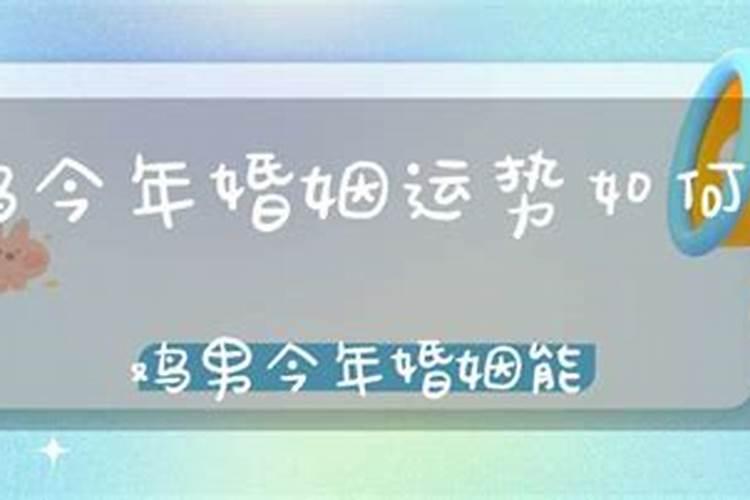 属鸡的人今年婚姻运程下半年好吗？