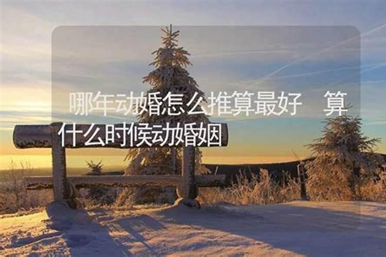 算婚姻什么时候动