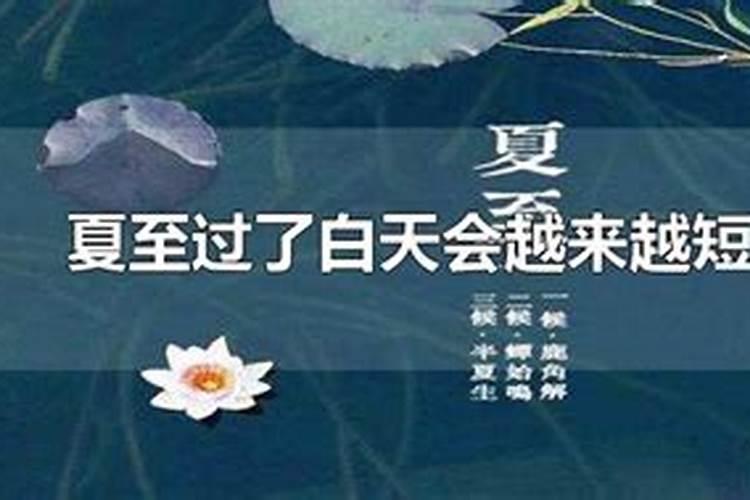 夏至以后白天越来越短吗