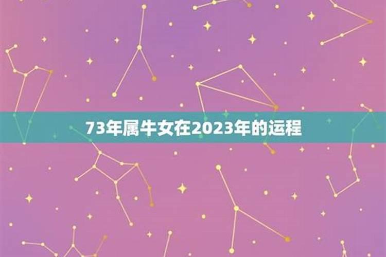 73属牛女2023年运势及感情运程