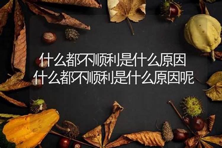 做什么都不顺利怎么破解