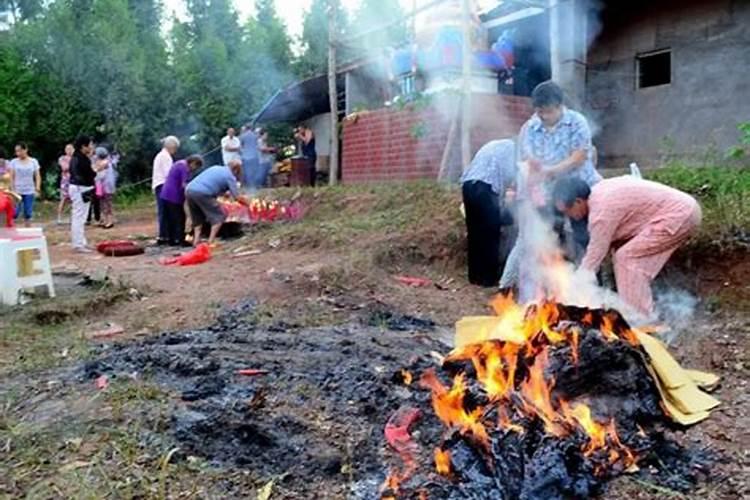 七月十五农村祭祖