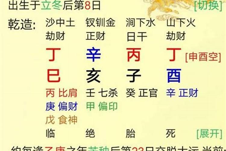 官非是非八字